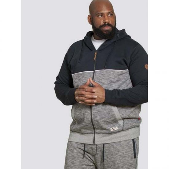 D555 Lamarsh Hoodie Navy - Puloveri & dukserice - Muške Puloveri & dukserice veliki brojevi