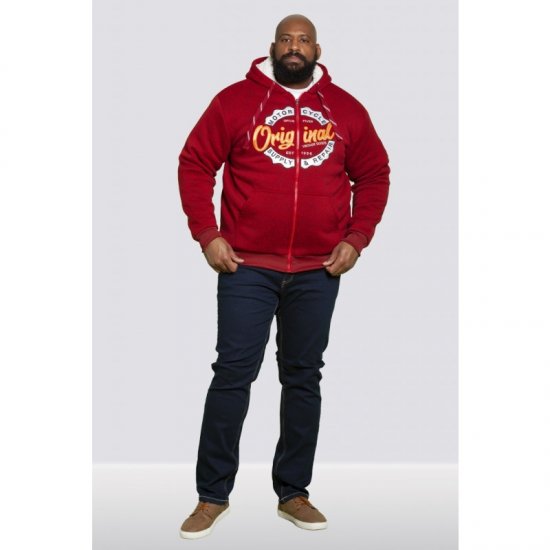 D555 Rylan Hoodie Red - Puloveri & dukserice - Muške Puloveri & dukserice veliki brojevi