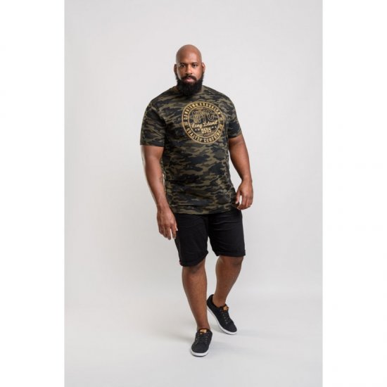 D555 Thompson T-shirt Jungle Camo - Majice Kratkih Rukava - Muške Majice Kratkih Rukava Veliki Brojevi 
