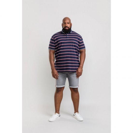 D555 Holmes Polo Navy - Polo majice - Muške Polo Majice Veliki Brojevi