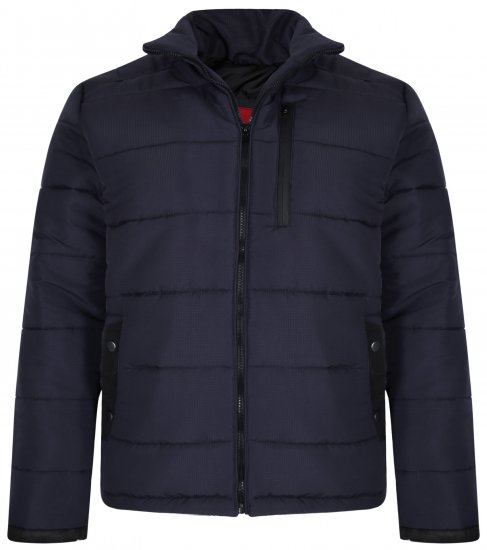 Kam Jeans KV114 Puffer Jacket Navy - Jakne - Muške Jakne Veliki Brojevi