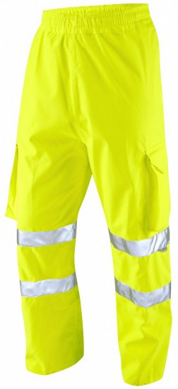 Leo Instow Breathable Executive Cargo Rain pants Hi-Vis Yellow - Radna odjeća - Radna Odjeća Veliki Brojevi