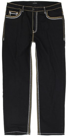 Lavecchia 503 Comfort Fit Stretch Jeans Deep Black - Traperice & hlače - Muške Traperice i Hlače Veliki Brojevi