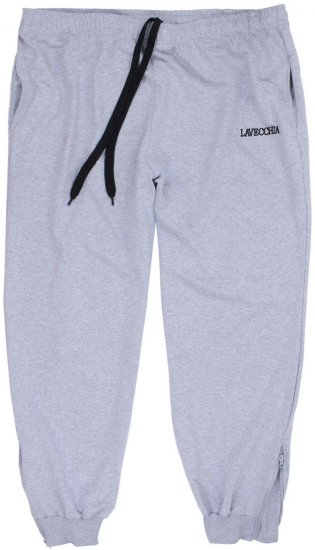 Lavecchia 2018 Sweatpants with Zippered Cuff Grey - Sportske hlače & kratke - Muške Trenirke Veliki Brojevi