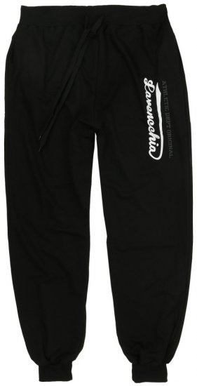 Lavecchia 2020 Sweatpants with Cuff Black - Sportske hlače & kratke - Muške Trenirke Veliki Brojevi