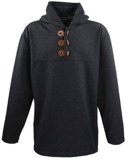 Lavecchia 605 Pullover Hoodie Charcoal - Puloveri & dukserice - Muške Puloveri & dukserice veliki brojevi