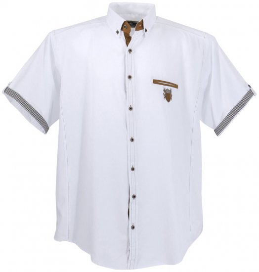 Lavecchia 1128 Short sleeve Shirt White - Košulje - Muške Košulje Veliki Brojevi