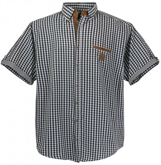 Lavecchia 1129 Short sleeve Shirt Black - Košulje - Muške Košulje Veliki Brojevi
