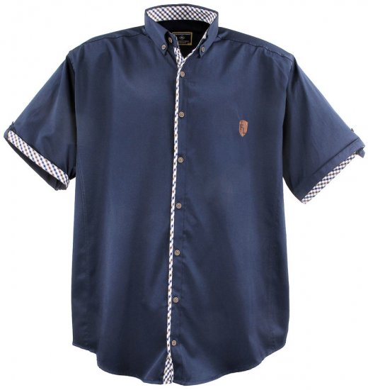 Lavecchia 9003A Short sleeve Shirt Navy - Košulje - Muške Košulje Veliki Brojevi