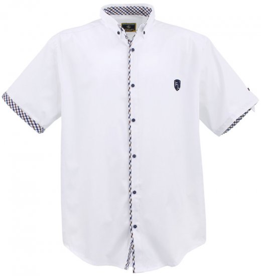 Lavecchia 9003A Short sleeve Shirt White - Košulje - Muške Košulje Veliki Brojevi