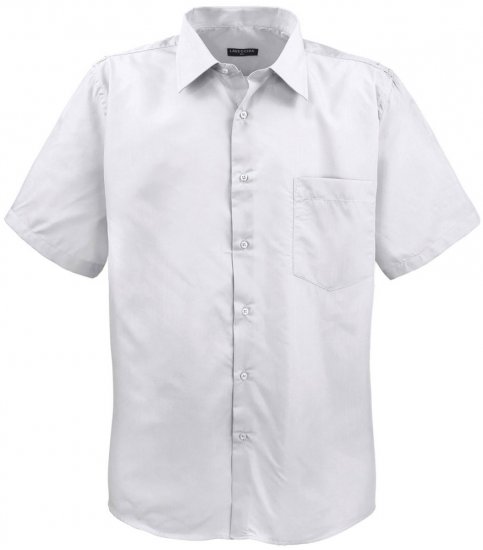 Lavecchia Classic Short Sleeve Shirt White - Košulje - Muške Košulje Veliki Brojevi