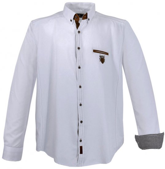 Lavecchia 1980 Long sleeve Shirt Snow White - Košulje - Muške Košulje Veliki Brojevi
