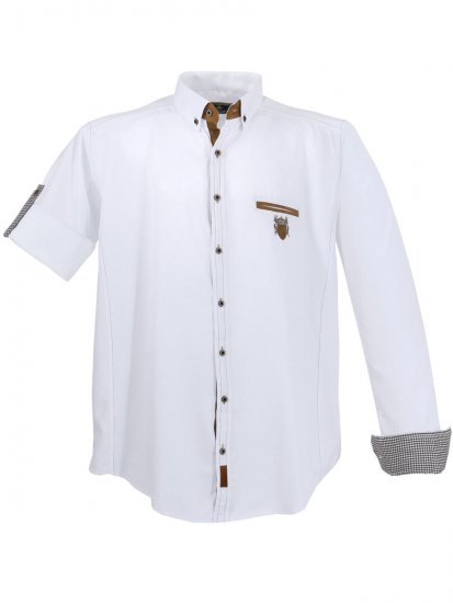 Lavecchia 1980 Long sleeve Shirt Snow White - Košulje - Muške Košulje Veliki Brojevi