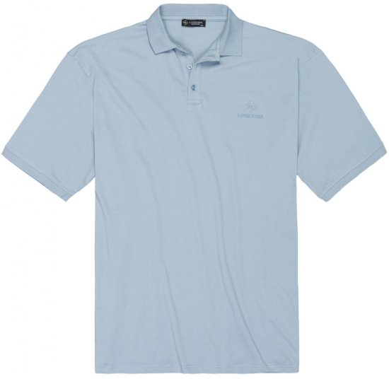 Lavecchia 1000 Pique Polo Light Blue - Polo majice - Muške Polo Majice Veliki Brojevi