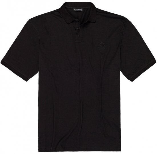 Lavecchia 1000 Pique Polo Black - Polo majice - Muške Polo Majice Veliki Brojevi