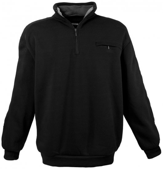 Lavecchia 2100 Half-zip Sweatshirt Black - Puloveri & Dukserice - Muške Puloveri & dukserice veliki brojevi