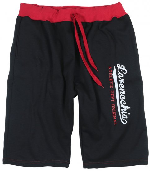 Lavecchia 2017 Sweatshorts Black/Red - Sportske hlače & kratke - Muške Trenirke Veliki Brojevi