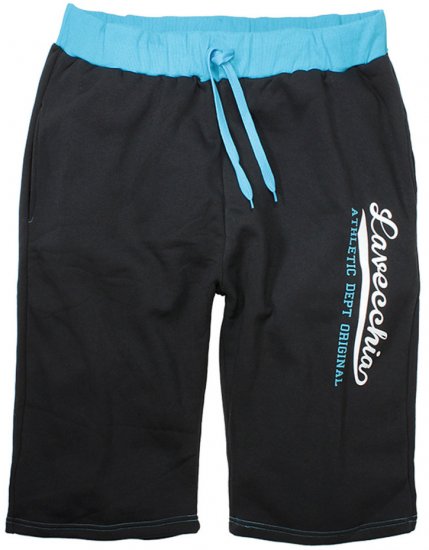 Lavecchia 2017 Sweatshorts Black/Turquoise - Sportske hlače & kratke - Muške Trenirke Veliki Brojevi