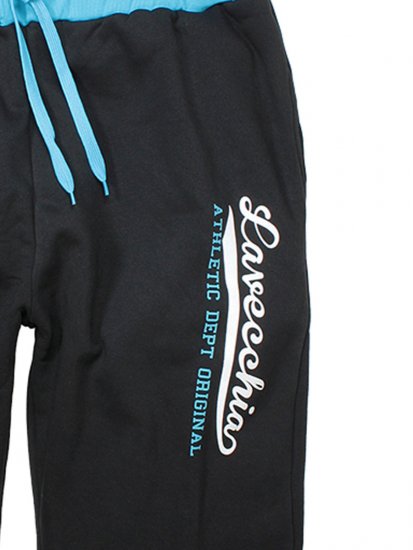 Lavecchia 2017 Sweatshorts Black/Turquoise - Sportske hlače & kratke - Muške Trenirke Veliki Brojevi