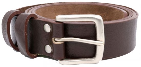 D555 Liam Hand Crafted Real Leather Belt, 3,7cm - Remenje - Muški remeni velikih veličina