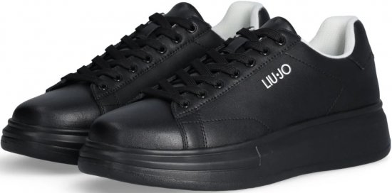 Liu Jo Big 01 Leather Sneakers Black/Black - Muške cipele 40-52 - 
