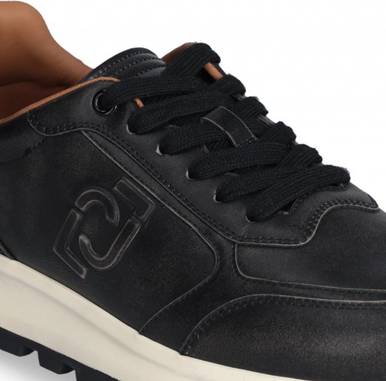 Liu Jo Running 01 Leather Sneakers Black - Muške cipele 40-52 - 