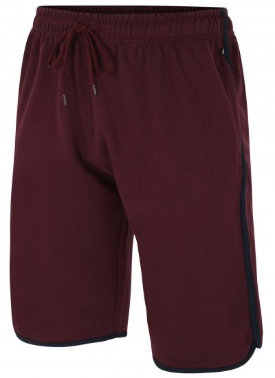 Kam Jeans 3312 Jersey Gym Shorts Burgundy - Sportske hlače & kratke - Muške Trenirke Veliki Brojevi