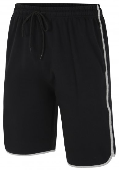 Kam Jeans 3312 Jersey Gym Shorts Black - Sportske hlače & kratke - Muške Trenirke Veliki Brojevi