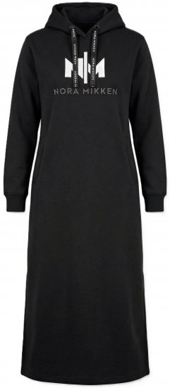 Nora Mikken MARI Maxi Hoodie Dress Black - Puloveri & dukserice - 