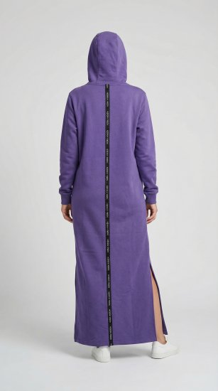 Nora Mikken MARI Maxi Hoodie Dress Purple - Puloveri & dukserice - 