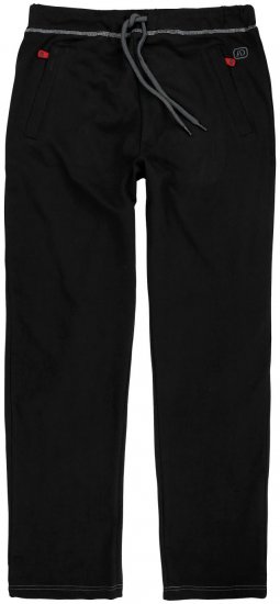 Adamo Markus Sweatpants with draw-cord Black - Sportske hlače & kratke - Muške Trenirke Veliki Brojevi