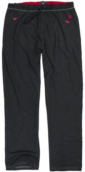 Adamo Markus Sweatpants with draw-cord Charcoal - Sportske hlače & kratke - Muške Trenirke Veliki Brojevi