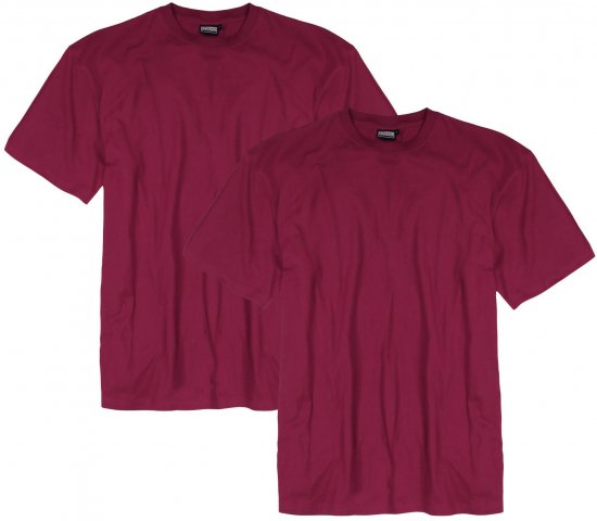 Adamo Marlon Comfort fit 2-pack T-shirt Blackberry - Majice Kratkih Rukava - Muške Majice Kratkih Rukava Veliki Brojevi 