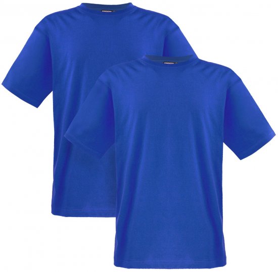 Adamo Marlon Comfort fit 2-pack T-shirt Royal Blue - Majice Kratkih Rukava - Muške Majice Kratkih Rukava Veliki Brojevi 