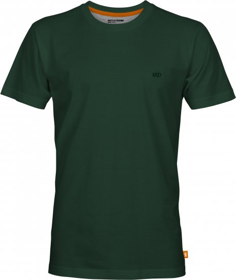 Motley Denim Malaga T-Shirt Racing Green - Majice Kratkih Rukava - Muške Majice Kratkih Rukava Veliki Brojevi 