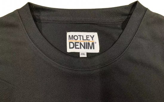 Motley Denim Technical T-shirt Black - Sportska & za van odjeća - Muške Sportska Odjeća Veliki Brojevi