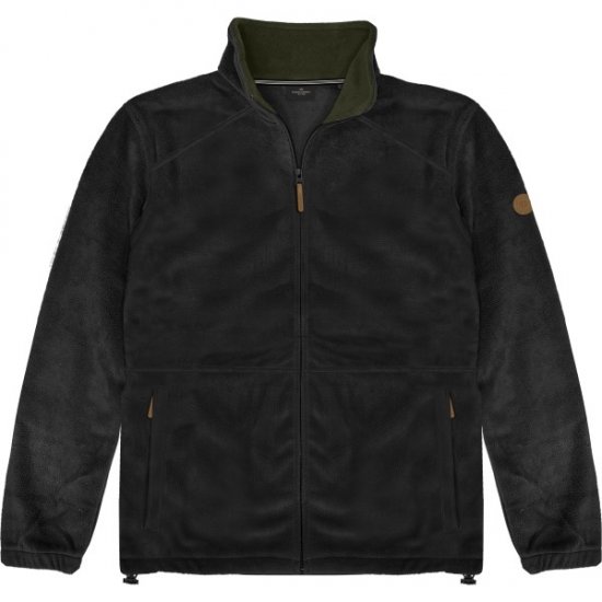 Double Outfitters MFT-7088 Fleece Full-Zip Jacket Black - Jakne - Muške Jakne Veliki Brojevi
