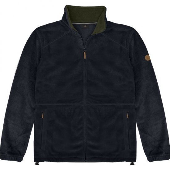 Double Outfitters MFT-7088 Fleece Full-Zip Jacket Navy - Jakne - Muške Jakne Veliki Brojevi