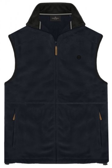 Double Outfitters MFT-7089 Sleeveless Fleece Vest Navy - Jakne - Muške Jakne Veliki Brojevi