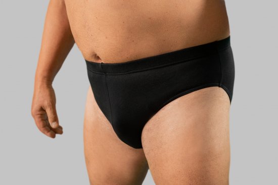 20 Nodi Stretch Cotton Briefs with Embroidered Side Label Black - Donje rublje & Kupaće hlače - muške donje rublje veliki brojevi