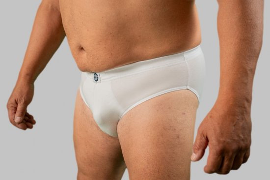 20 Nodi Stretch Cotton Briefs with Internal Elastic Band and Low Rise White - Donje rublje & Kupaće hlače - muške donje rublje veliki brojevi
