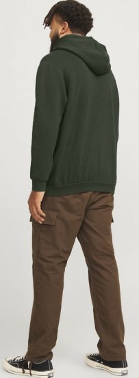 Jack & Jones Bradley Hoodie Dark Green - Puloveri & dukserice - Muške Puloveri & dukserice veliki brojevi