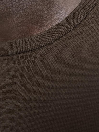 Jack & Jones BASIC Knitted Sweater Brown - Puloveri & dukserice - Muške Puloveri & dukserice veliki brojevi