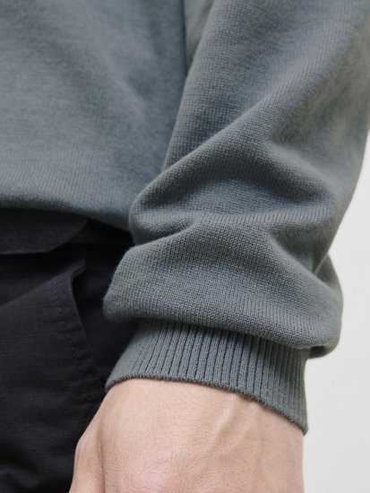 Jack & Jones BASIC Knitted Sweater Grey - Puloveri & dukserice - Muške Puloveri & dukserice veliki brojevi