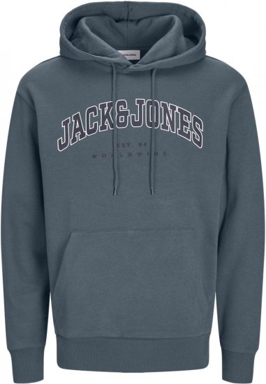 Jack & Jones CALEB Hoodie Blue - Puloveri & dukserice - Muške Puloveri & dukserice veliki brojevi