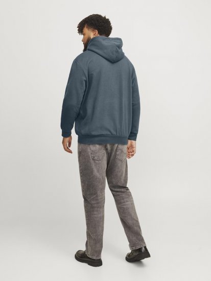 Jack & Jones CALEB Hoodie Blue - Puloveri & dukserice - Muške Puloveri & dukserice veliki brojevi