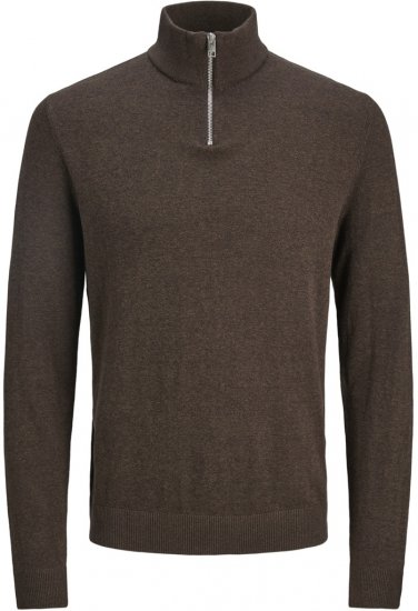 Jack & Jones Emil Knitted Pullover Brown - Puloveri & dukserice - Muške Puloveri & dukserice veliki brojevi