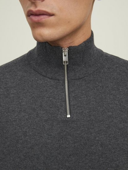 Jack & Jones Emil Knitted Pullover Grey - Puloveri & dukserice - Muške Puloveri & dukserice veliki brojevi
