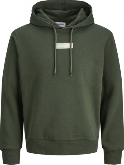 Jack & Jones Pan Hoodie Green - Puloveri & dukserice - Muške Puloveri & dukserice veliki brojevi