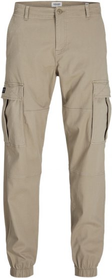 Jack & Jones Jonnie Cuffed Cargo Pants Beige - Traperice & hlače - Muške Traperice i Hlače Veliki Brojevi